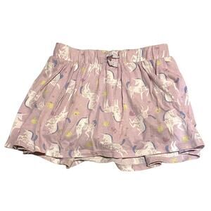 Cat & Jack Unicorn Print Lavender Skort Girls S Size 6-6X